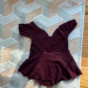 Free People Bordeaux top